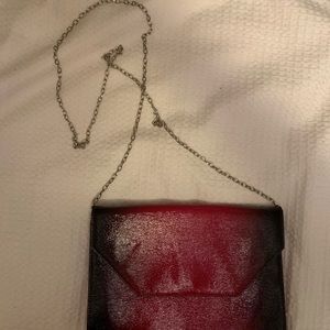 Super trendy Red and Black ombré cross body